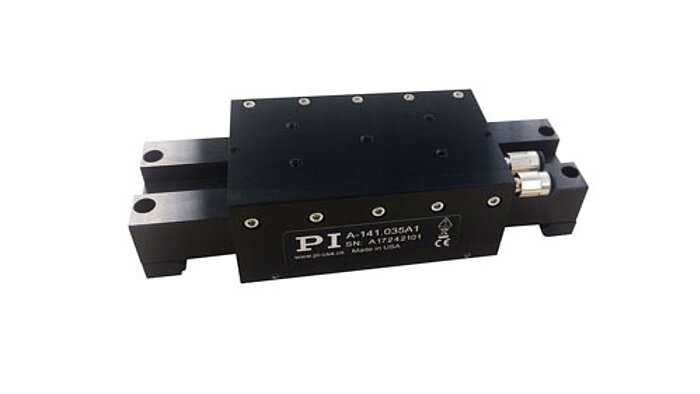 The PIglide MB air bearing stage is linear servo motor driven with fully preloaded air bearings and an integral optical linear encoder. This stage offers ultra-precision in a miniature package. The combination of non-contact components results in a frictionless motion platform that offers the highest performance, quality, and life. This stage is ideally suited for many high precision applications, such as metrology, photonics alignment, optics positioning, and scanning. The non-contact design also makes these stages ideal for cleanroom applications. There are no moving electrical cables to manage. The air bearing offers a locking design for the ultimate in position stability.